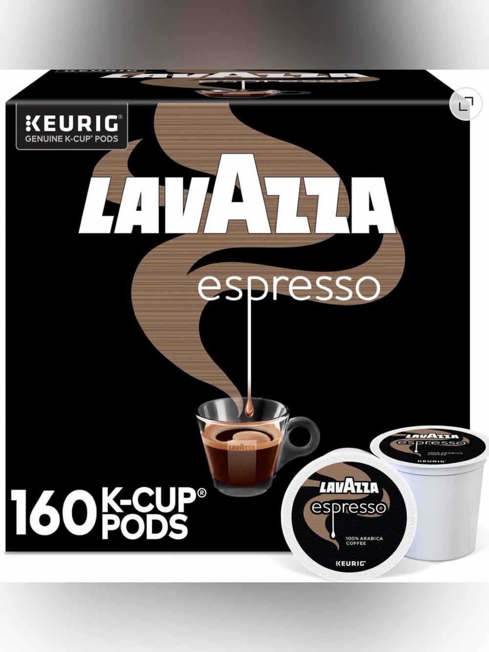 Lavazza Espresso Keurig K-Cup Pods Medium Roast Coffee 160 Pods
